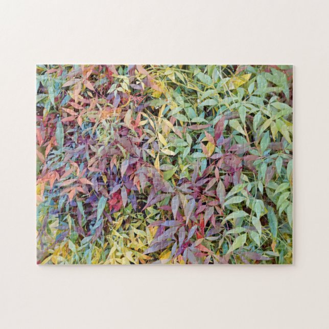 Quebra-cabeça de Folhas de Folha de Folha Colorida (Horizontal)