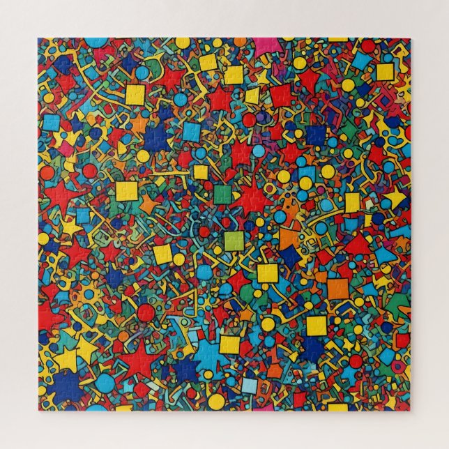 Quebra-cabeça de Formas Geométricas (Vertical)