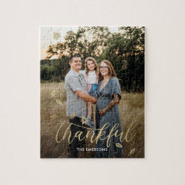 Quebra-cabeça de Foto de Ação de Graças de outono