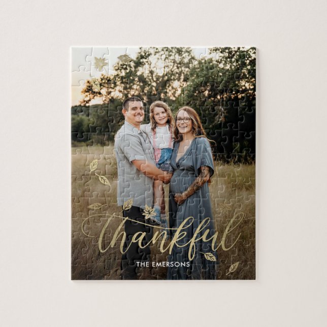 Quebra-cabeça de Foto de Ação de Graças de outono (Vertical)