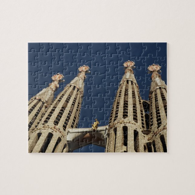 Quebra-cabeça de Foto de Barcelona com Caixa de Pr (Horizontal)