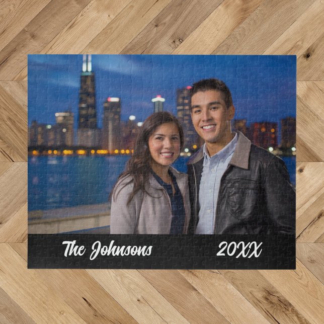 Quebra-cabeça de Foto de Casal Simples Moderno (Criador carregado)
