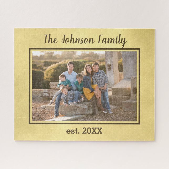 Quebra-cabeça de Foto de Família Encantadora (Horizontal)