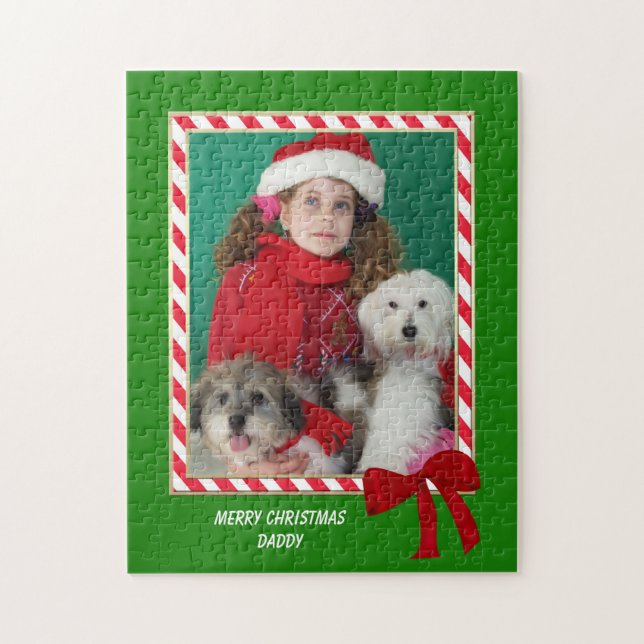 Quebra-cabeça de Foto de Natal Personalizada (Vertical)