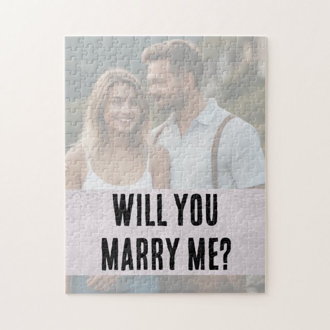 Quebra-cabeça de Foto de Proposta Personalizada Vo (Vertical)