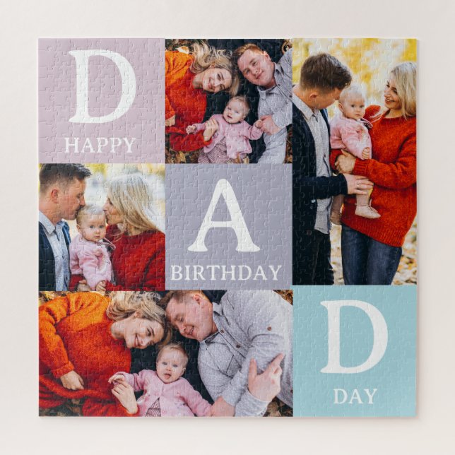 Quebra-cabeça de Foto do Papai Personalizado – 4 F (Vertical)