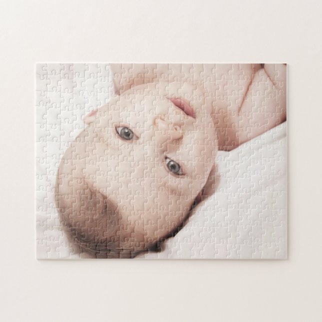 Quebra-cabeça de Foto para Bebê Cute Personalizado (Horizontal)