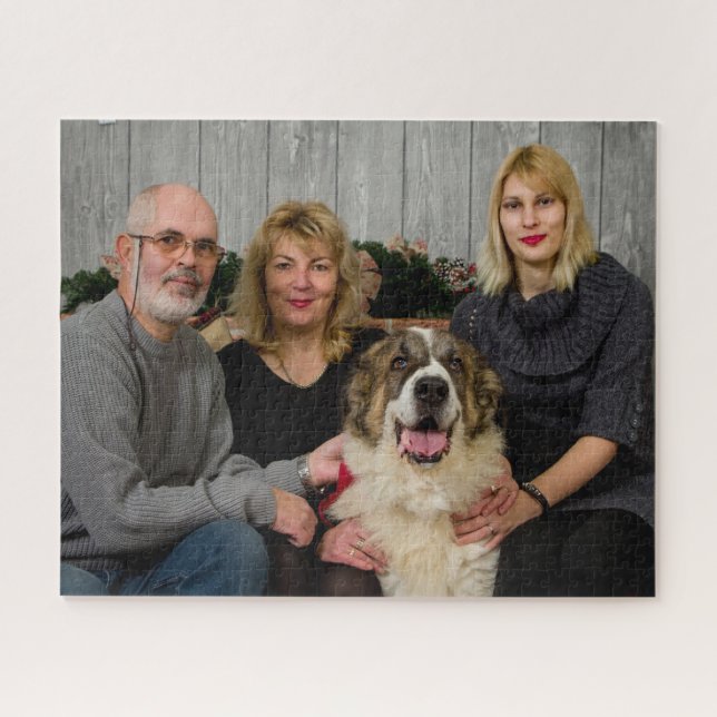 Quebra-cabeça De Foto Personalizada Da Família Nat (Horizontal)