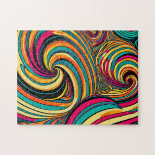 Quebra-cabeça de Foto Swirl Colorful Pattern 2
