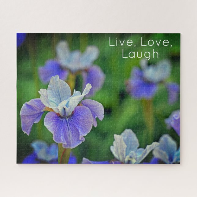 Quebra-cabeça de Fotografia Botânica da Flor Íris  (Horizontal)