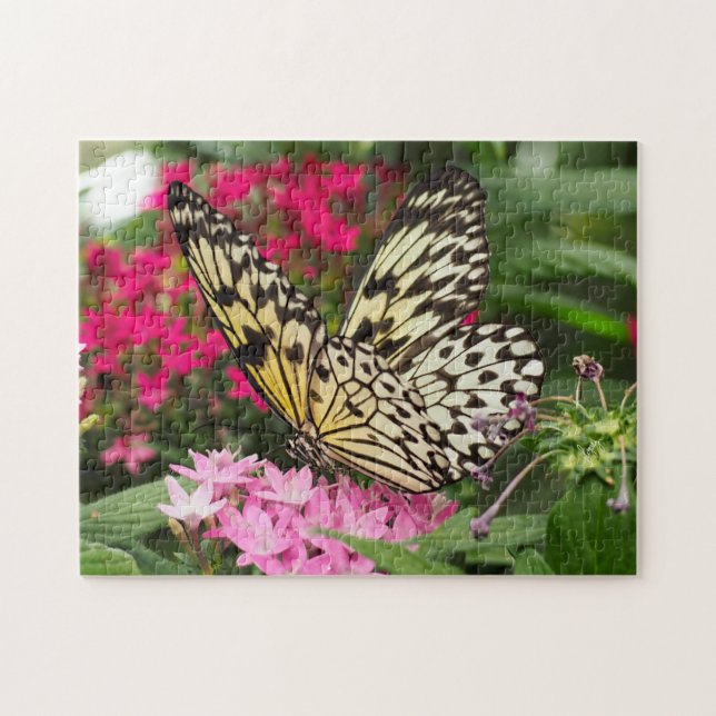 Quebra-cabeça de Fotografia com Borboleta de Papel (Horizontal)