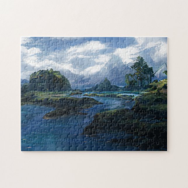 Quebra-cabeça de fotografia de arte personalizada  (Horizontal)