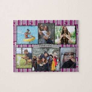Quebra-cabeça de fotos com qualquer fundo colorido