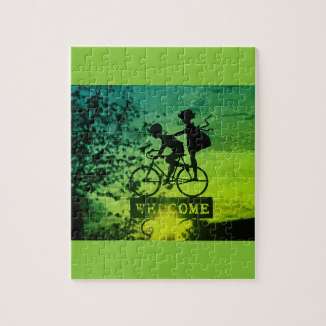 Quebra-cabeça de fotos flexíveis com caixa de pres (Vertical)