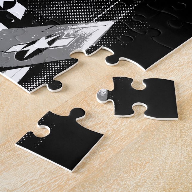 Quebra-cabeça de fotos P-51 Mustang 8x10 com caixa (Lateral)