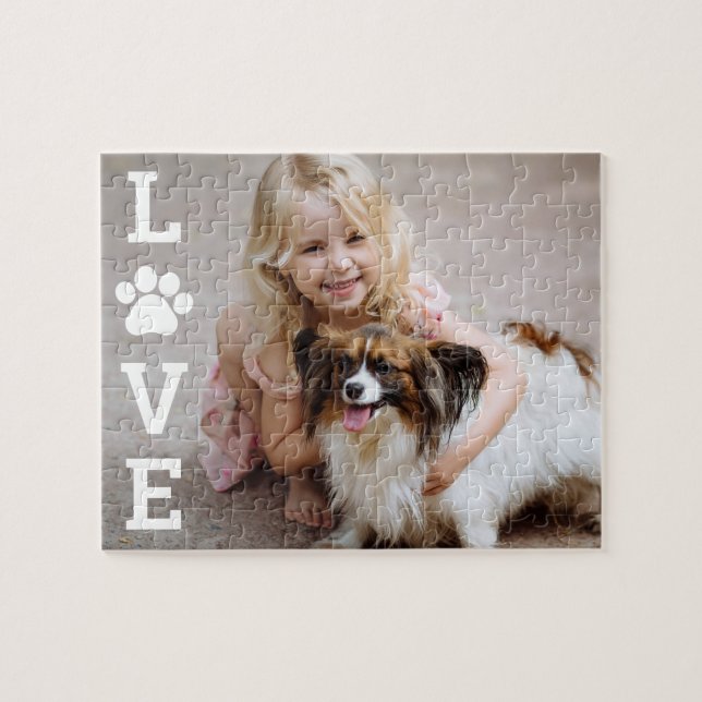 Quebra-cabeça de Fotos Personalizadas de Pet de Co (Horizontal)