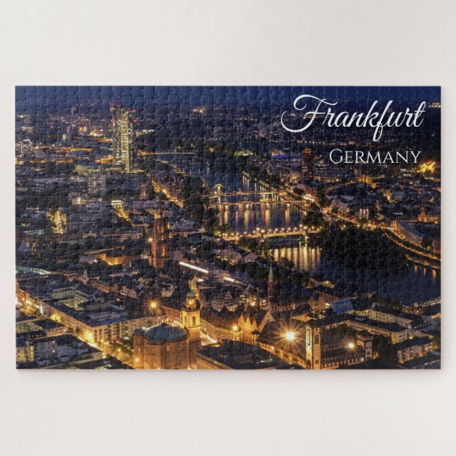 Quebra-cabeça de Frankfurt am Main Alemanha (Horizontal)