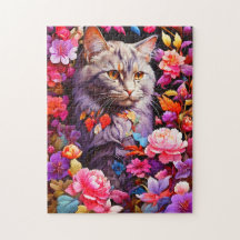 Quebra-cabeça de gato