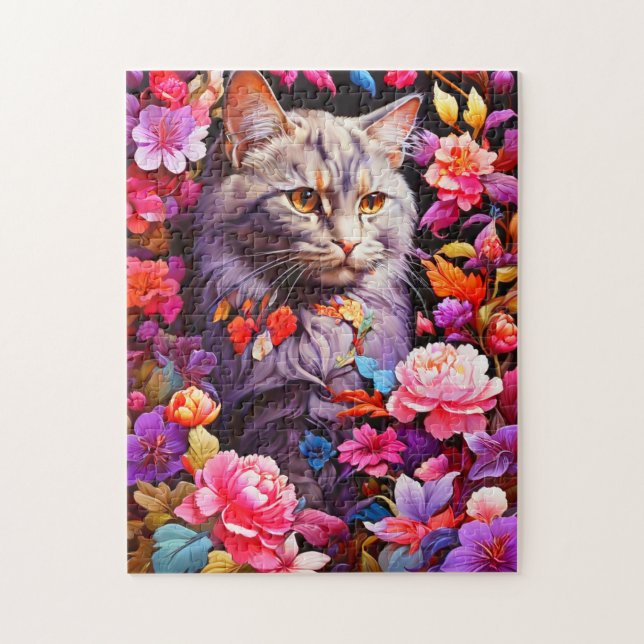 Quebra-cabeça de gato (Vertical)