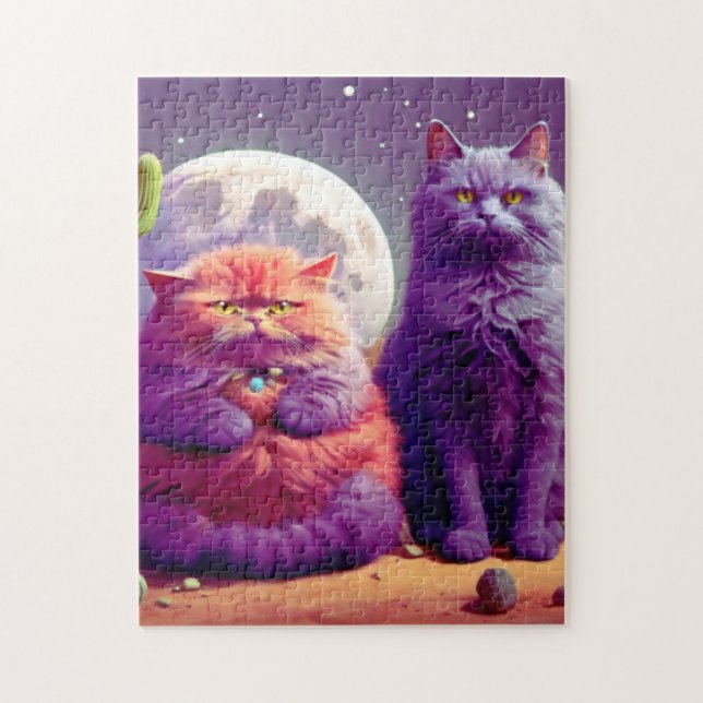 Quebra-cabeça de gato (Vertical)
