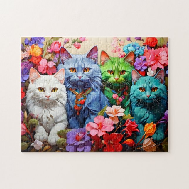Quebra-cabeça de Gato (Horizontal)