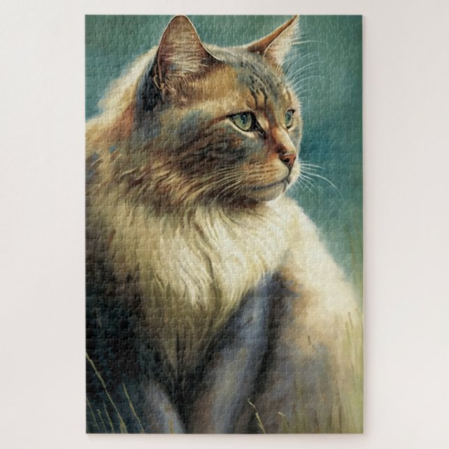 Quebra-cabeça de Gato de Jigsera 1000 peças (Vertical)