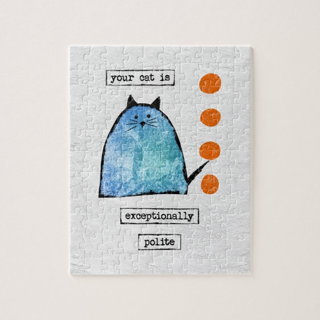 Quebra-cabeça de Gato de Jigsera - Gato Engraçado  (Vertical)