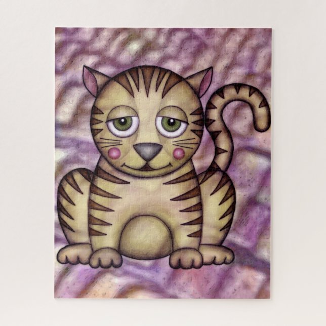 Quebra-cabeça de Gato Engraçado (Vertical)