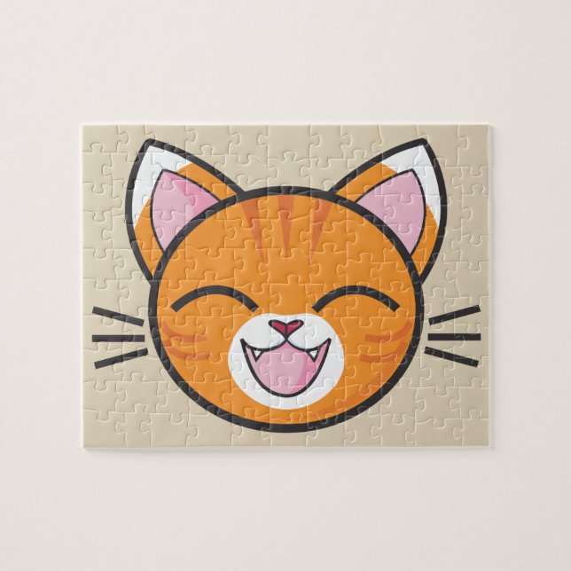 quebra-cabeça de gato feliz (Horizontal)