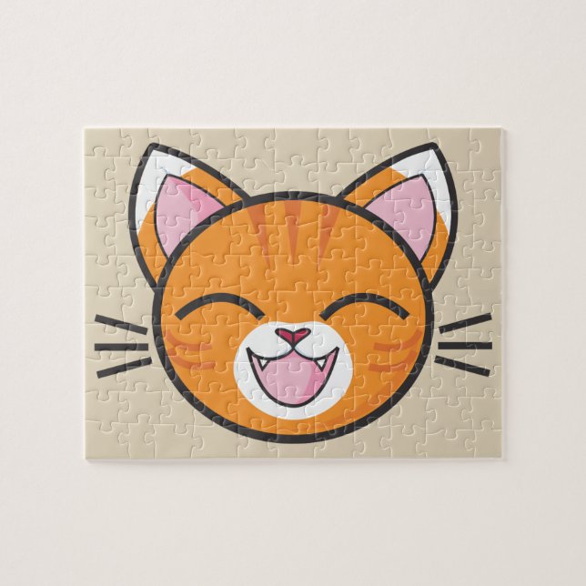 quebra-cabeça de gato feliz (Horizontal)
