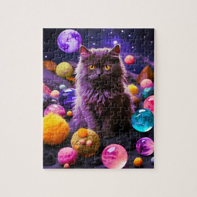 Quebra-cabeça de Gato Fofo para Adultos  (Vertical)