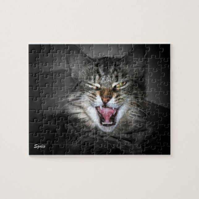 Quebra-cabeça de Gato Maine Coon (Horizontal)