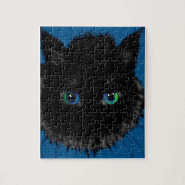Quebra-cabeça de Gato Negro (Vertical)