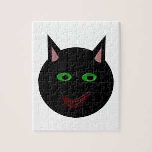 Quebra-cabeça de Gato Negro Halloween