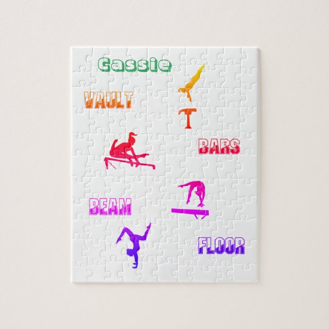 Quebra-cabeça de ginástica - Cofre, Bares, Feixe,  (Vertical)