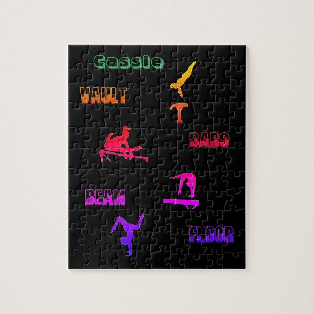 Quebra-cabeça de ginástica - Cofre, Bares, Feixe,  (Vertical)