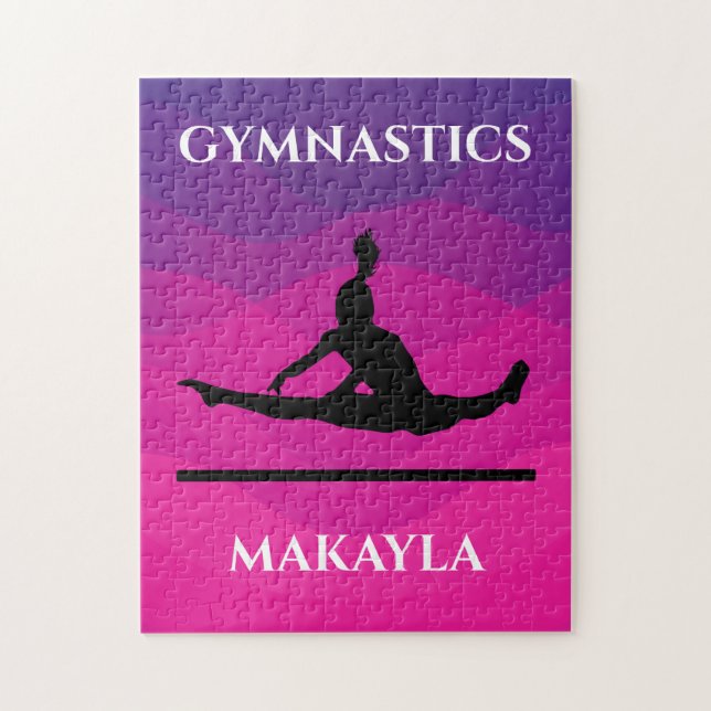 Quebra-cabeça de ginástica com ginasta em bares ir (Vertical)