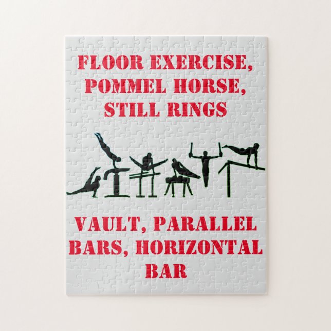 Quebra-cabeça de ginástica para Meninos! (Vertical)