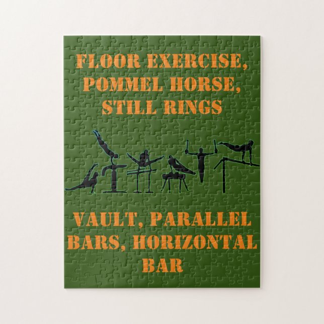 Quebra-cabeça de ginástica para Meninos nas Cores  (Vertical)