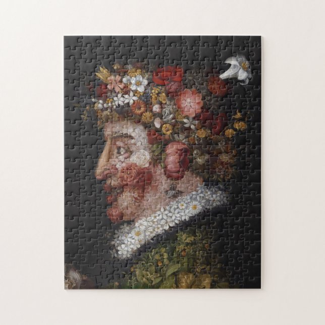 Quebra-cabeça de Giuseppe Arcimboldo - flores no (Vertical)