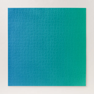 Quebra-cabeça de Gradação Verde Azul Duro