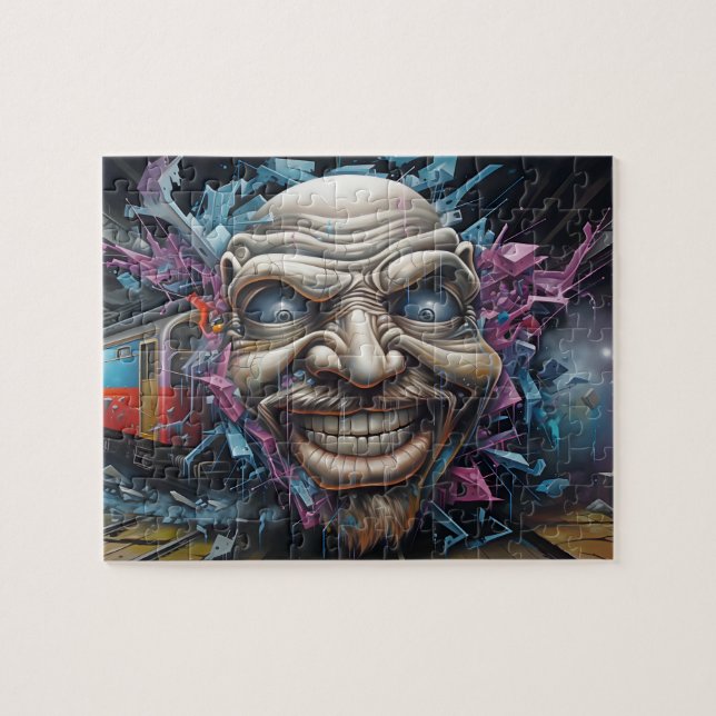 Quebra-cabeça de grafite (Horizontal)