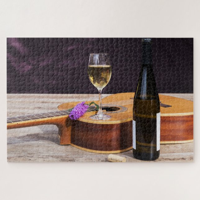 quebra-cabeça de guitarra clássica (Horizontal)