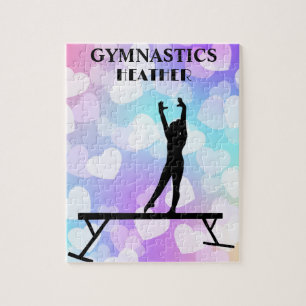Quebra-cabeça de GYMNASTICS Pastel Hearts Personal