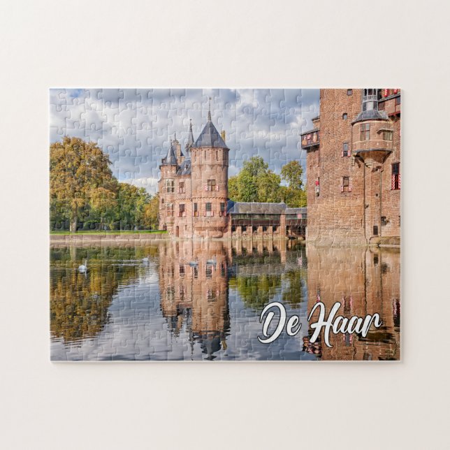 Quebra-cabeça De Haar Castle, Utrecht, Netherlands (Horizontal)
