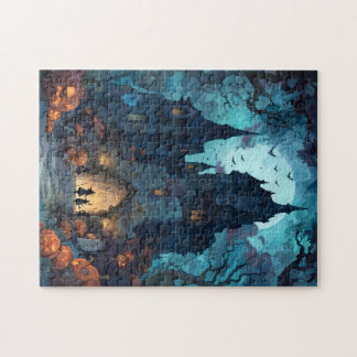 Quebra-cabeça de Halloween do Castelo de Gothic Ha