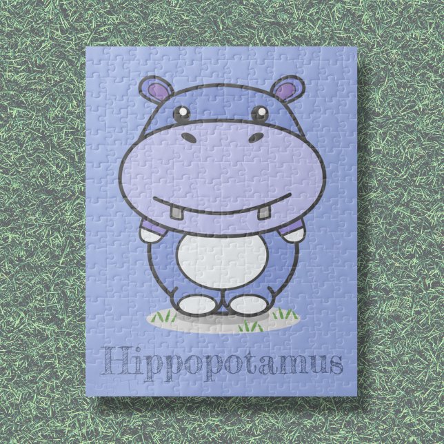 Quebra-cabeça de Hippo Bonito (Cute Hippo Puzzle)