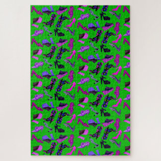 Quebra-cabeça de história calçado