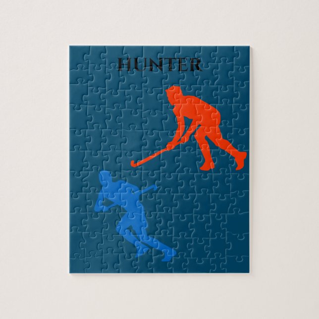 Quebra-cabeça de hóquei. (Vertical)