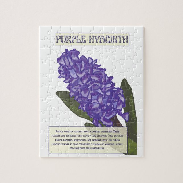 Quebra-cabeça de Hyacinth Roxo (Vertical)